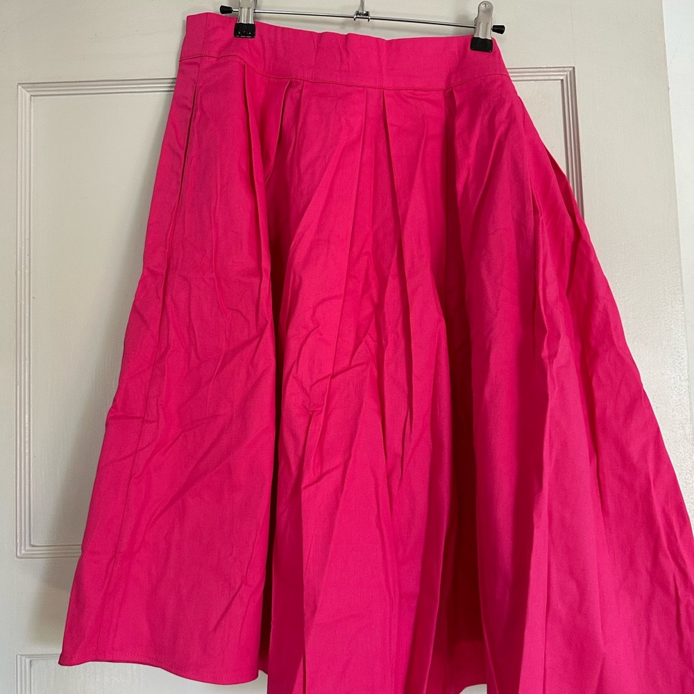 Hot pink Skirt with Bow
